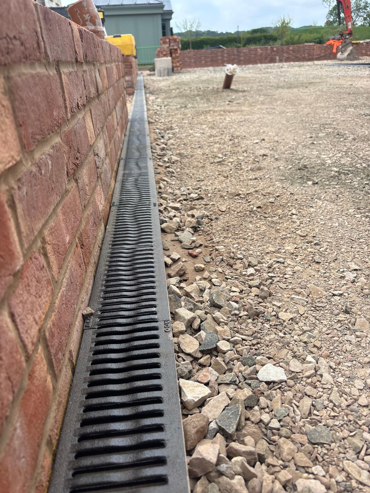 Single plot self-build drainage